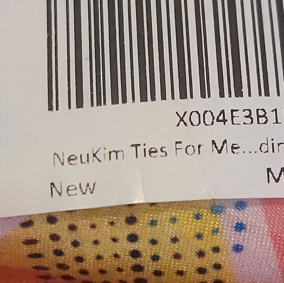 Colorful Geometric Pattern Tie - Picture 9 of 9